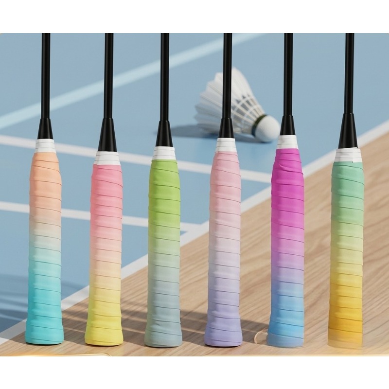 Badminton Grip Tape - Dual-Color Gradient Badminton Grip, Shock-Absorbent Non-Slip