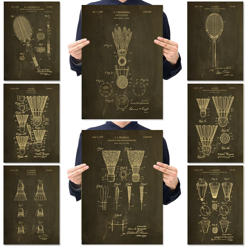 Badminton Poster - Badminton Structure Encyclopedia Poster Plants Kraft