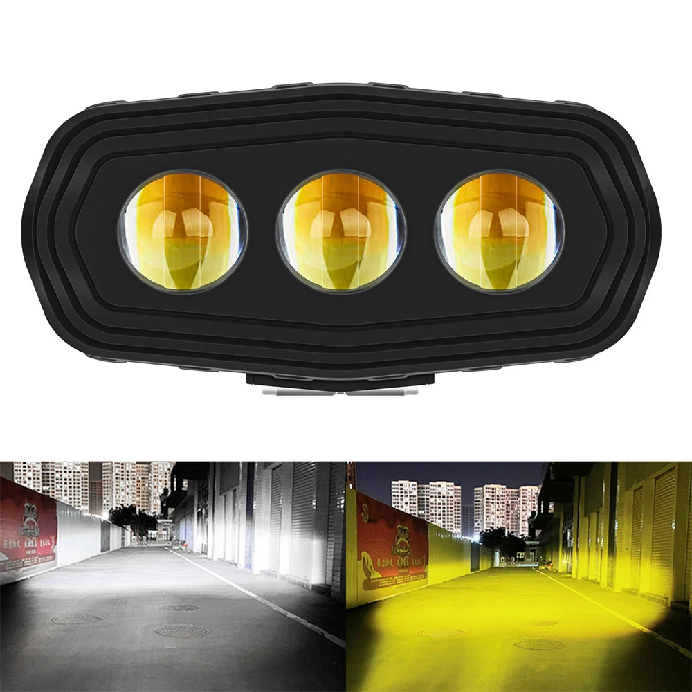 Badminton Flash - Lens 3LED Spotlight Motorcycle Light Bulb