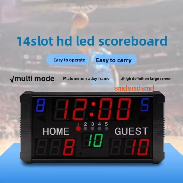Badminton Scoreboard - Basketball game electronic scoreboard 24 seconds