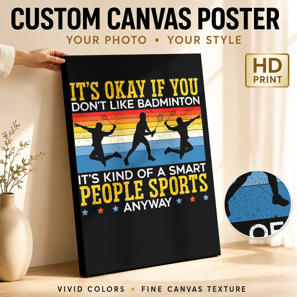 Badminton Player Canvas Poster - огляд і ціна Badminton Poster