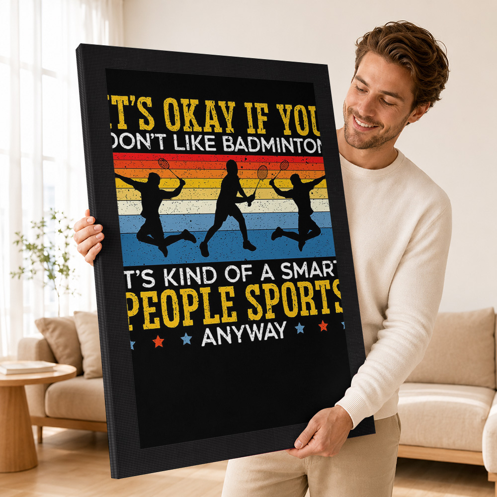 Badminton Player Canvas Poster - огляд і ціна Badminton Poster
