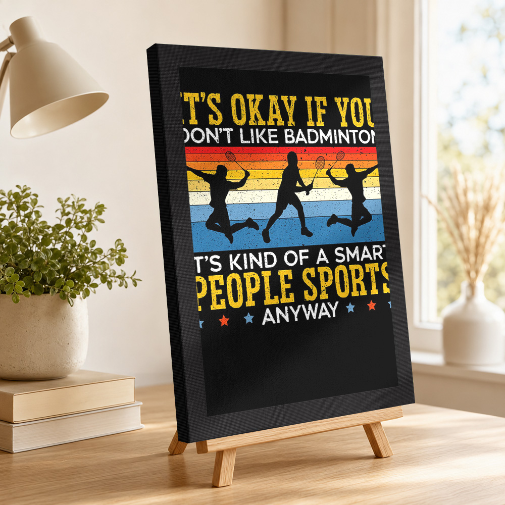 Badminton Player Canvas Poster - огляд і ціна Badminton Poster