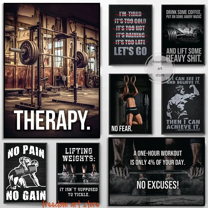 Gym Motivation Muscle Man Body - огляд і ціна Badminton Poster