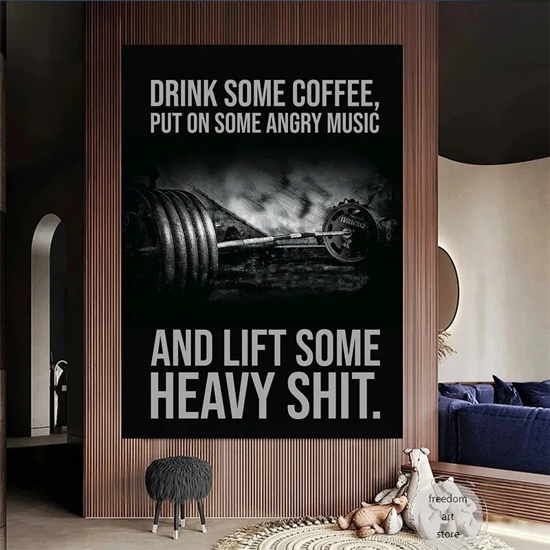 Gym Motivation Muscle Man Body - огляд і ціна Badminton Poster