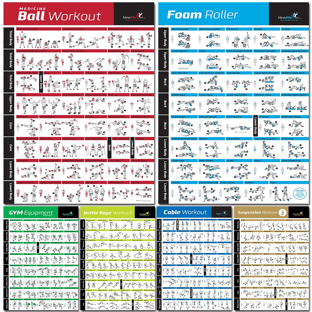 Fitness Workout Poster with Du - огляд і ціна Badminton Poster