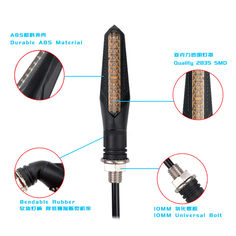 4PCS 12V Motorcycle LED Turn S - огляд і ціна Badminton Flash