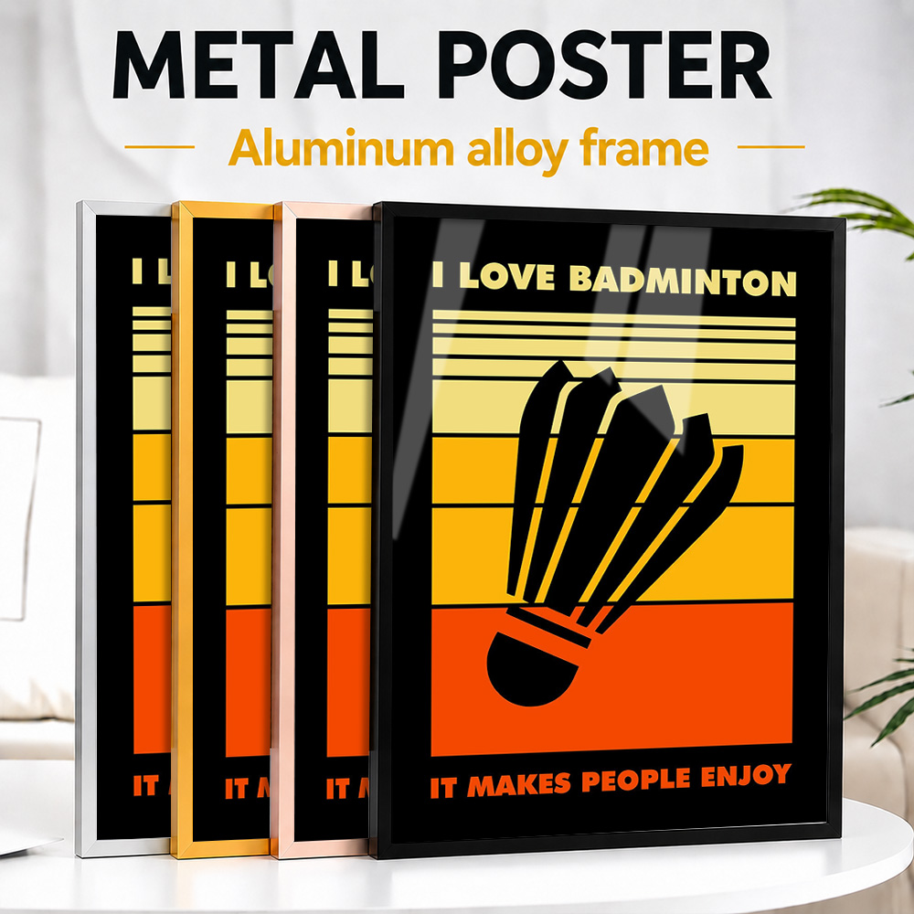 Badminton Metal Poster With Al - огляд і ціна Badminton Poster