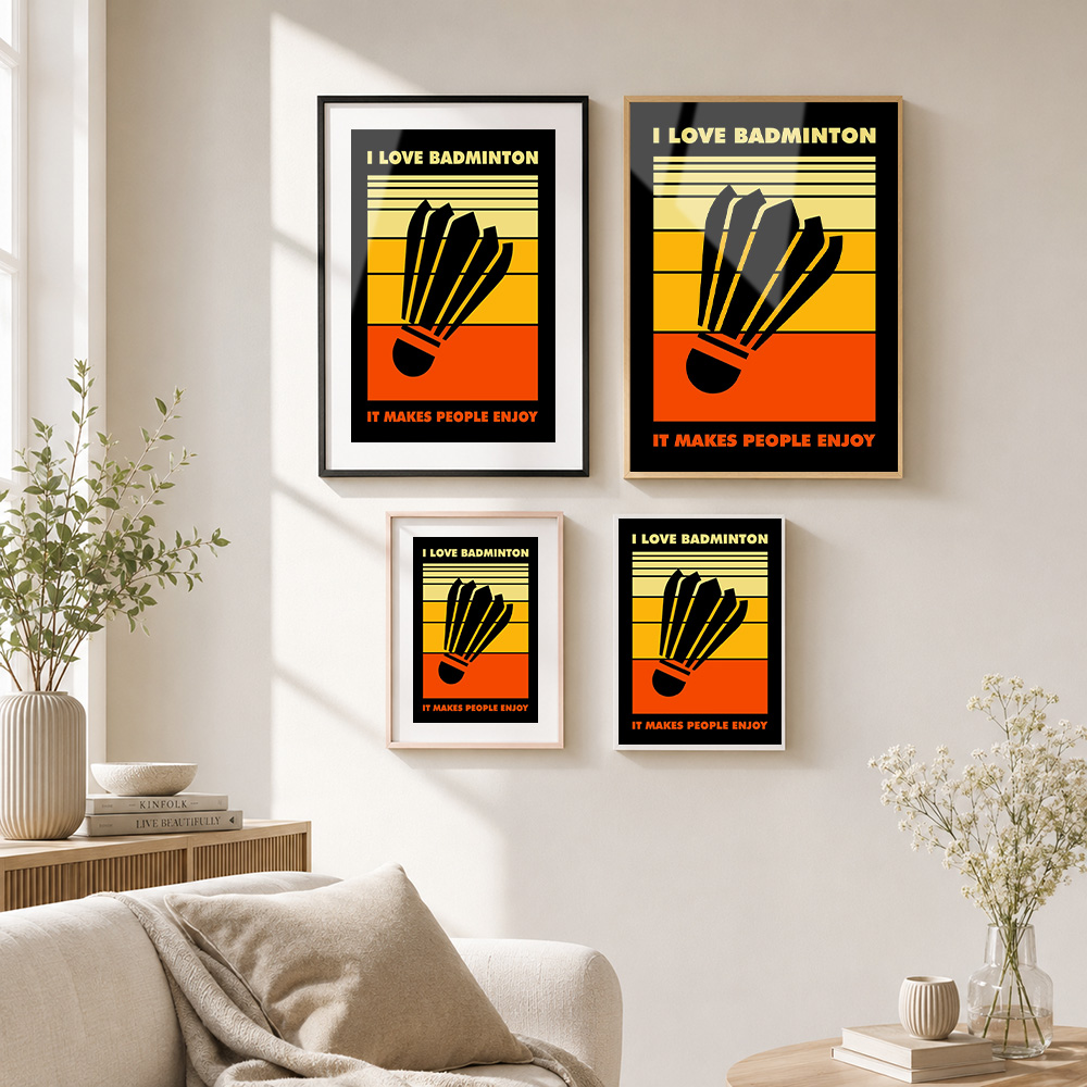 Badminton Metal Poster With Al - огляд і ціна Badminton Poster