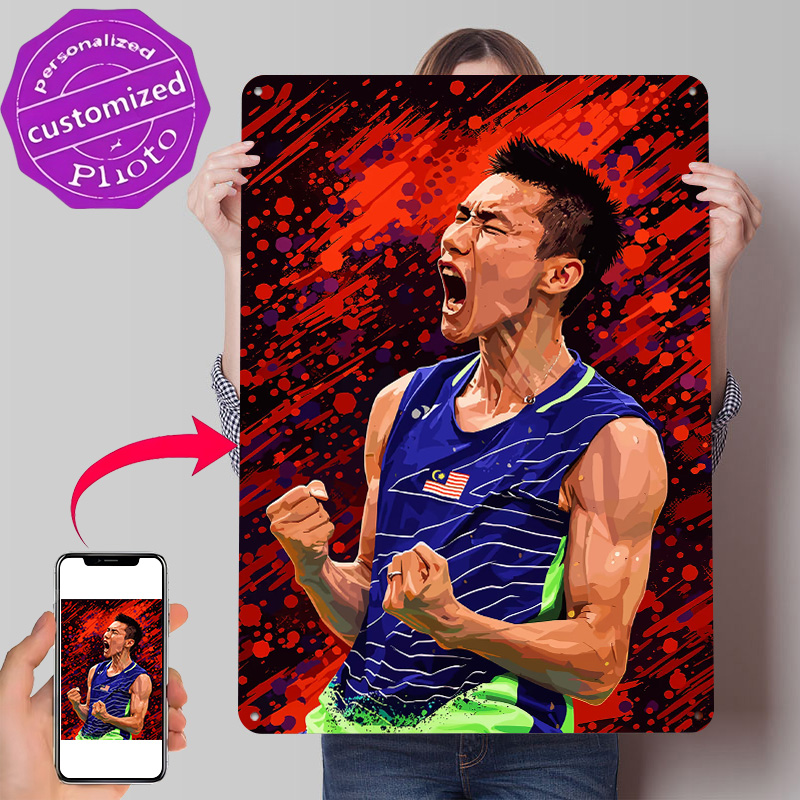 Badminton Player Celebrating V - огляд і ціна Badminton Poster