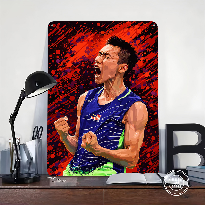 Badminton Player Celebrating V - огляд і ціна Badminton Poster