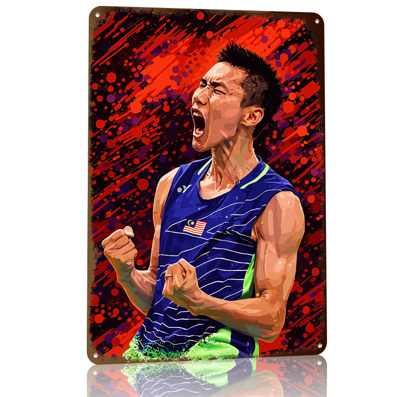 Badminton Player Celebrating V - огляд і ціна Badminton Poster