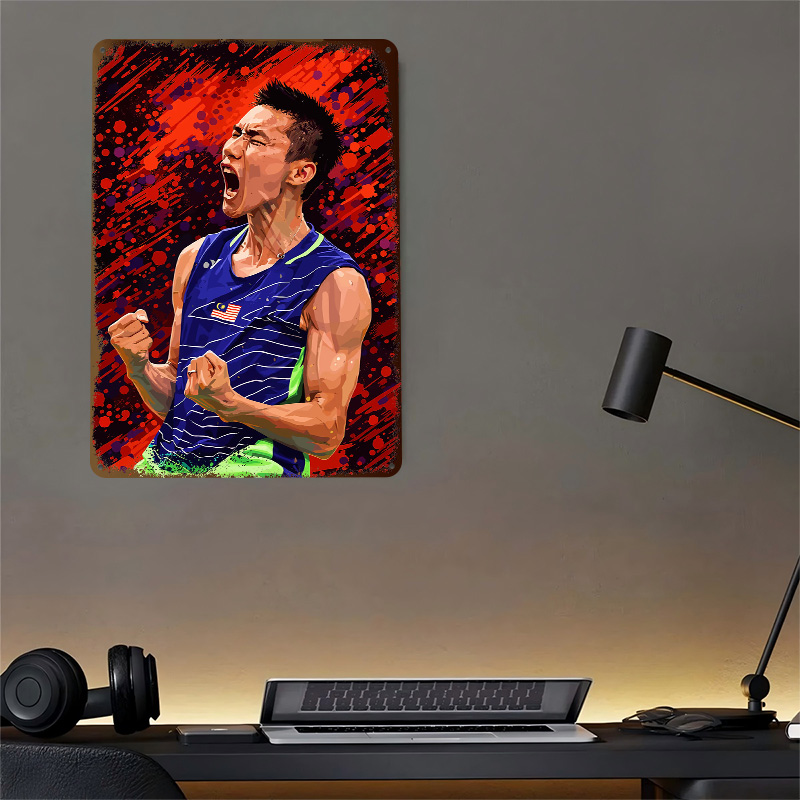 Badminton Player Celebrating V - огляд і ціна Badminton Poster