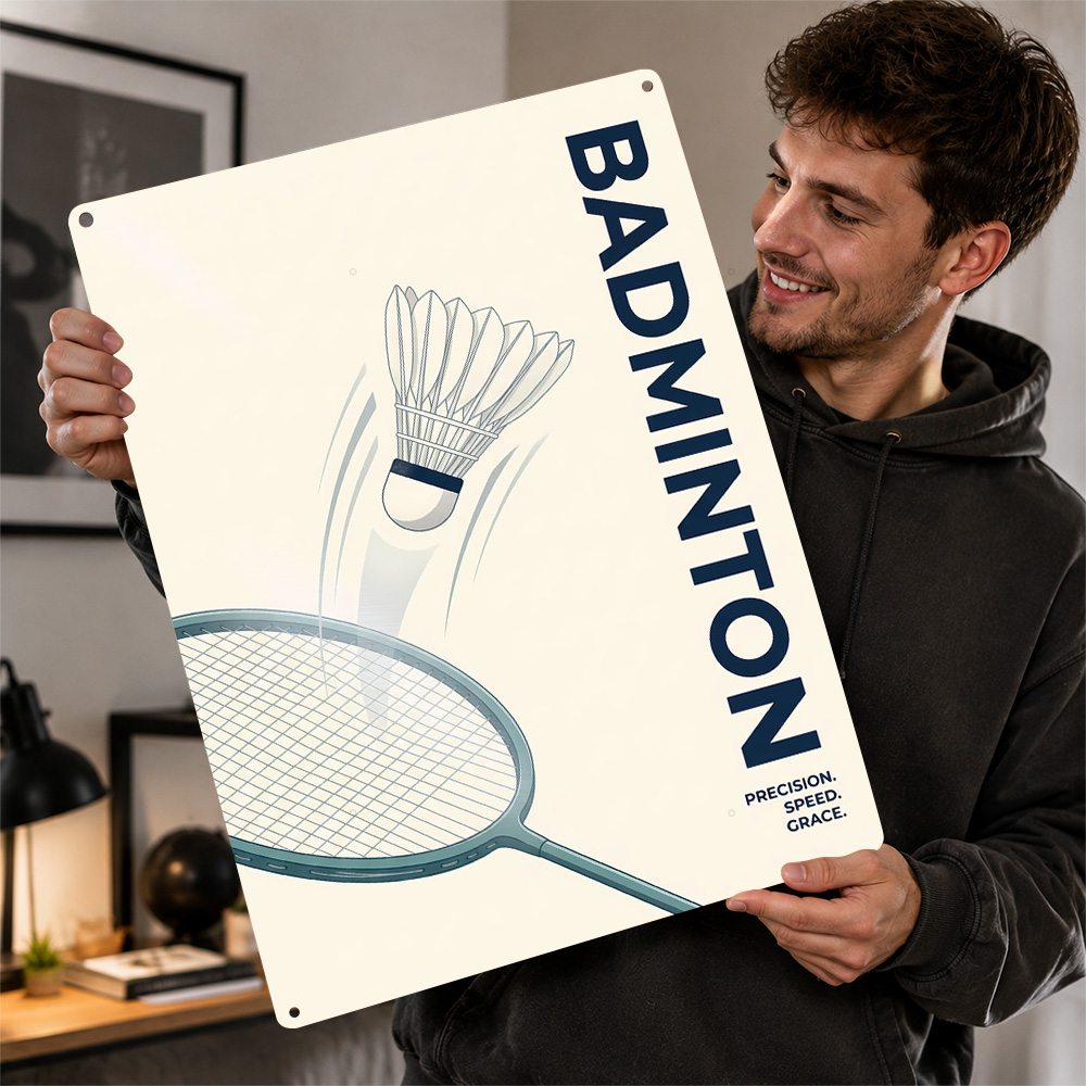 Minimalist Badminton Sport Pos - огляд і ціна Badminton Poster