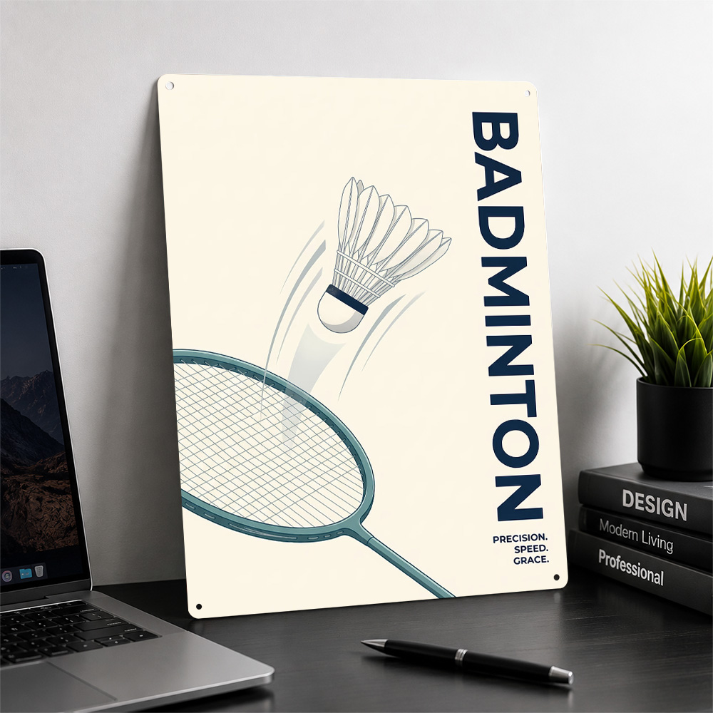 Minimalist Badminton Sport Pos - огляд і ціна Badminton Poster