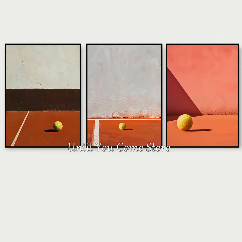 Retro Tennis and Tennis Racket - огляд і ціна Badminton Poster